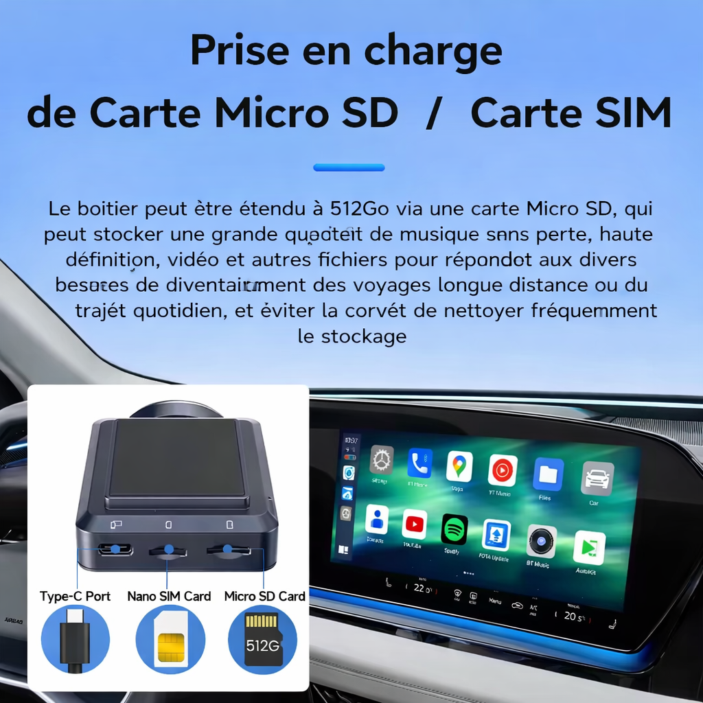 CarlinKit Android 13 TV Box Avec Enregistreur Intégré Netflix IPTV