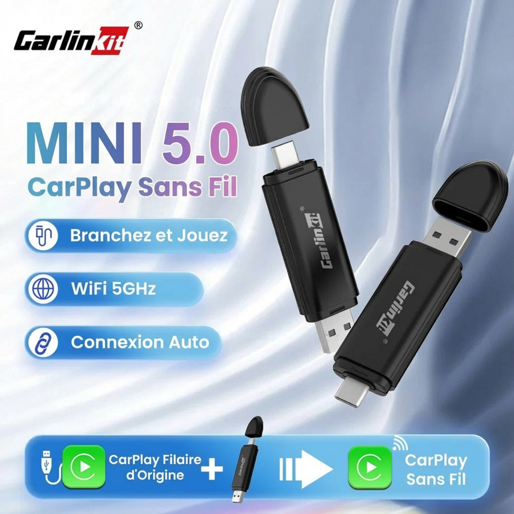 CarlinKit Adaptateur Sans Fil