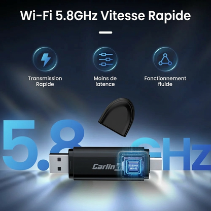 CarlinKit Adaptateur Sans Fil